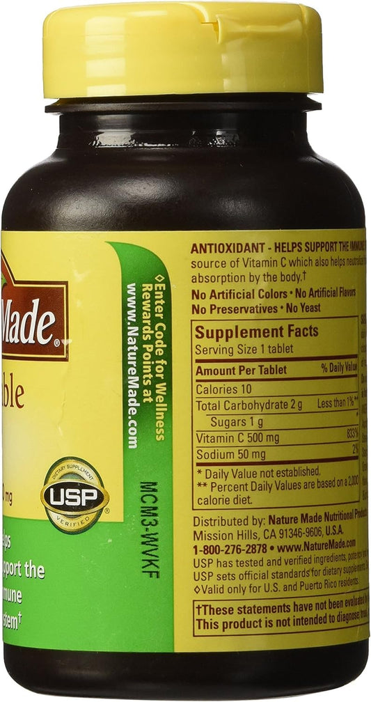 Nature Made Vitamin C 500Mg 250 Count Caplets