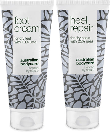Foot Care Duo For Dry Feet And Cracked Heels - Moisturizing Foot Cream And Intensive Heel Repair For Soft And Smooth Skin - Soothing Formula With Antifungal Properties - Perfect For Athletes Foot