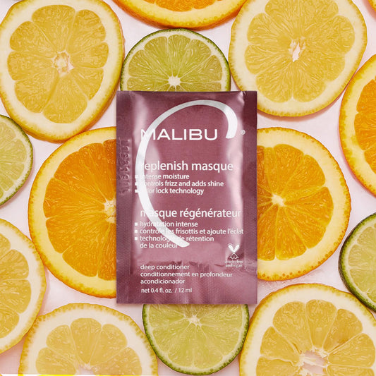 Malibu C Replenish Hair Masque - Ultra Hydrating Deep Conditioner For Hair Repair - Reparative Formula With Avocado Oil For All Hair Types
