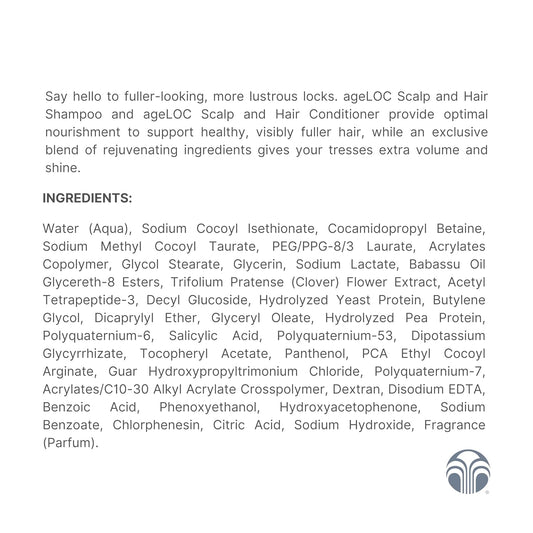 Nu Skin ageLOC Scalp & Hair Conditioner - Nourishing Conditioner for Strong, Silky Hair | Antioxidant, Protein Blend, Vitamin E, BCA Technology | Scalp-to-Root Strength(175 ml)