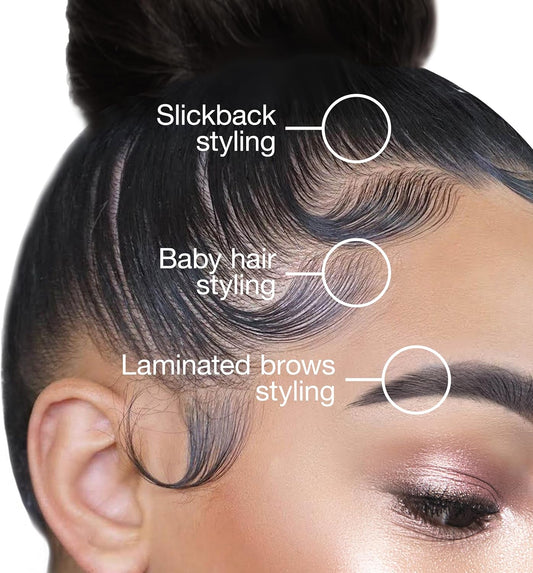 Ebin New York 24 Hour Edge Tamer Brush 2-In-1 Brush & Comb 3Pack – Nylon, Dual-Ended, No Flaking | Regular, Hard, Extreme