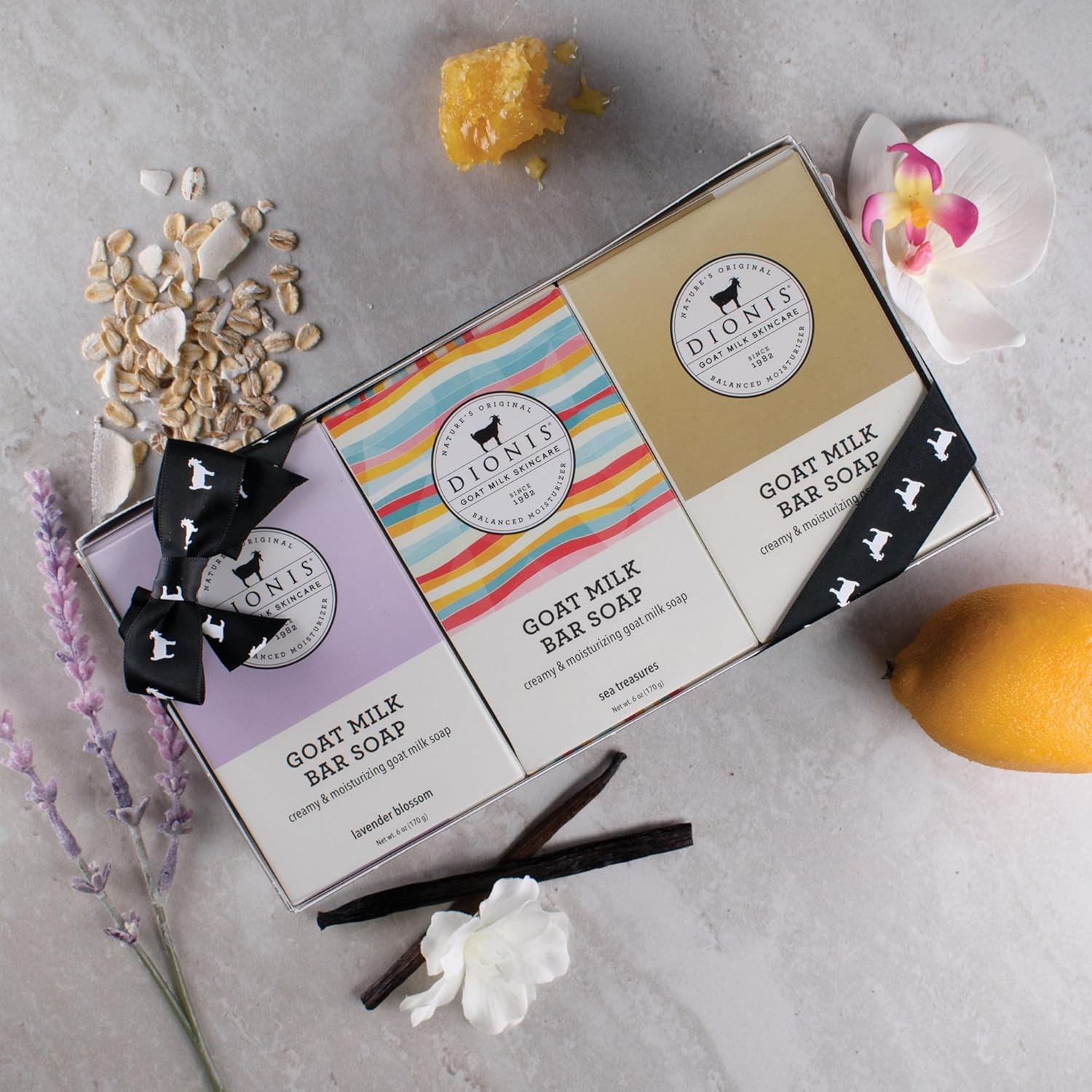 Dionis Goat Milk Bar Soap Expanded Gift Set Of 6 Moisturizing Triple Milled Soap Bars For All Skin Types – Paraben Free, Cruelty Free, Made In The Usa - Nourishes, Moisturizes & Hydrates Dry Skin : Beauty & Personal Care
