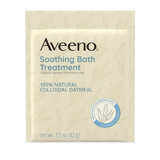 Aveeno Soothing Bath Soak for Eczema, Natural Colloidal Oatmeal, 8 ct