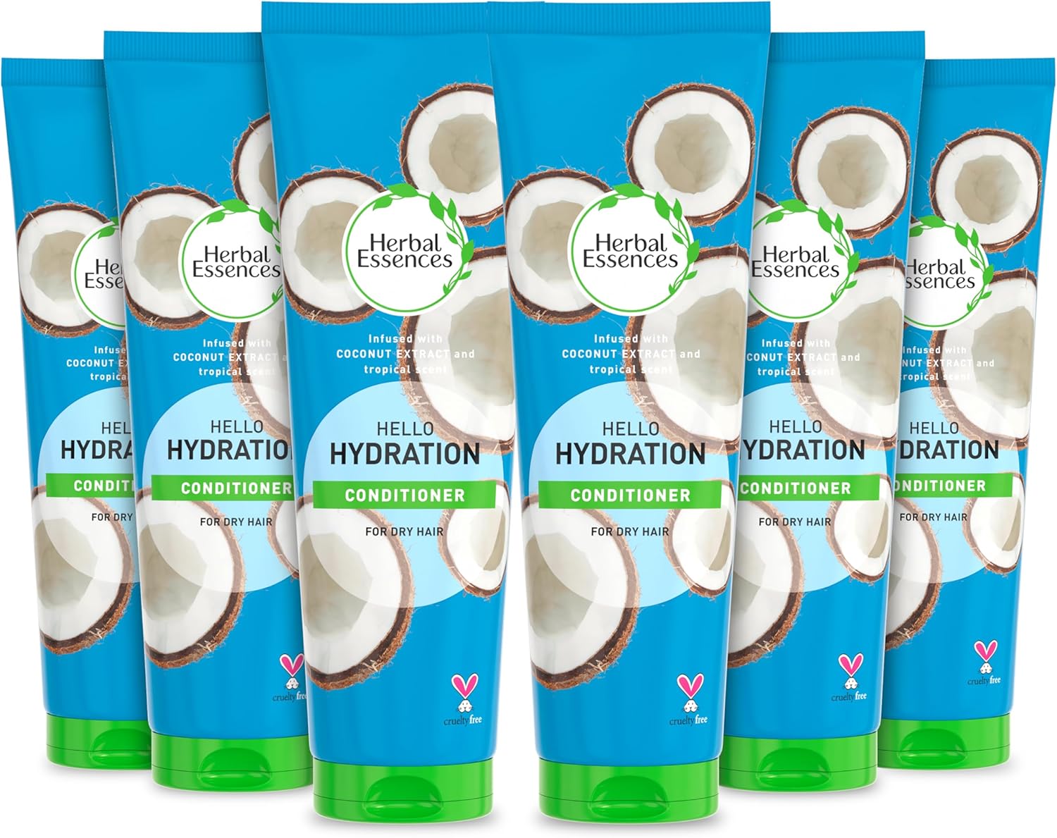 Herbal Essences Hello Hydration Shampoo For Dry Hair, 400 Ml - Pack Of 6
