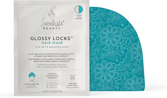 Seoulista Beauty Glossy Locks Hair Mask | Nourish Your Hair And Scalp | Approved By Hair Care Professionals | Restoring Damaged Hair Back |