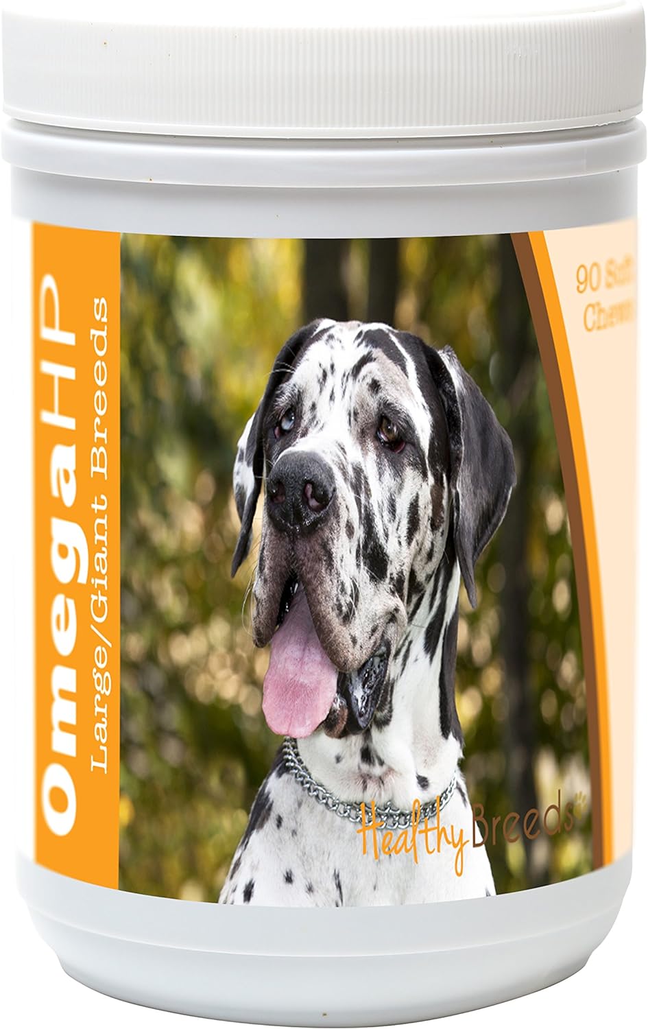 Healthy Breeds Great Dane Omega HP Fatty Acid Skin and Coat Support Soft Chews 90 Count : Pet Supplies