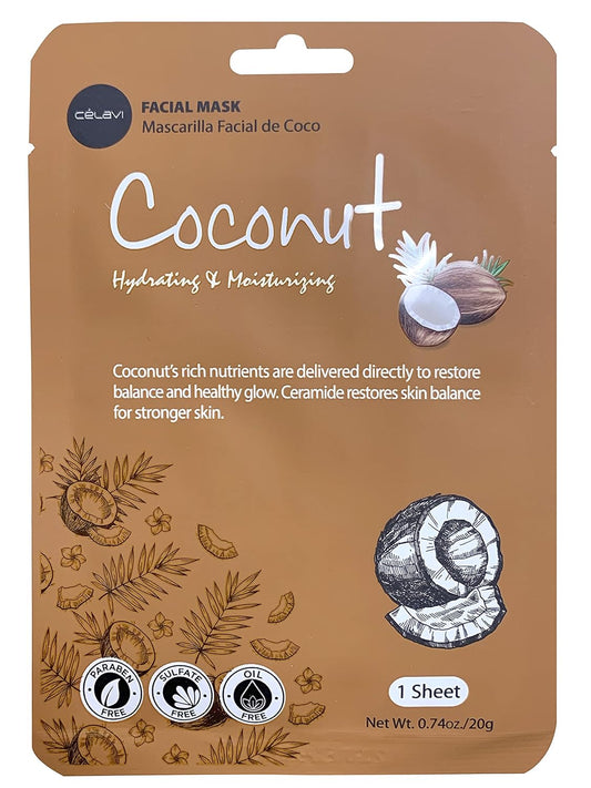 Celavi Collagen Face Sheet Mask K-Beauty Korea Skin Care Moisturizing New D Type- 12 Sheets
