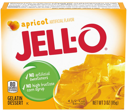 Jell-O, Gelatin Dessert, Apricot (Pack Of 2)