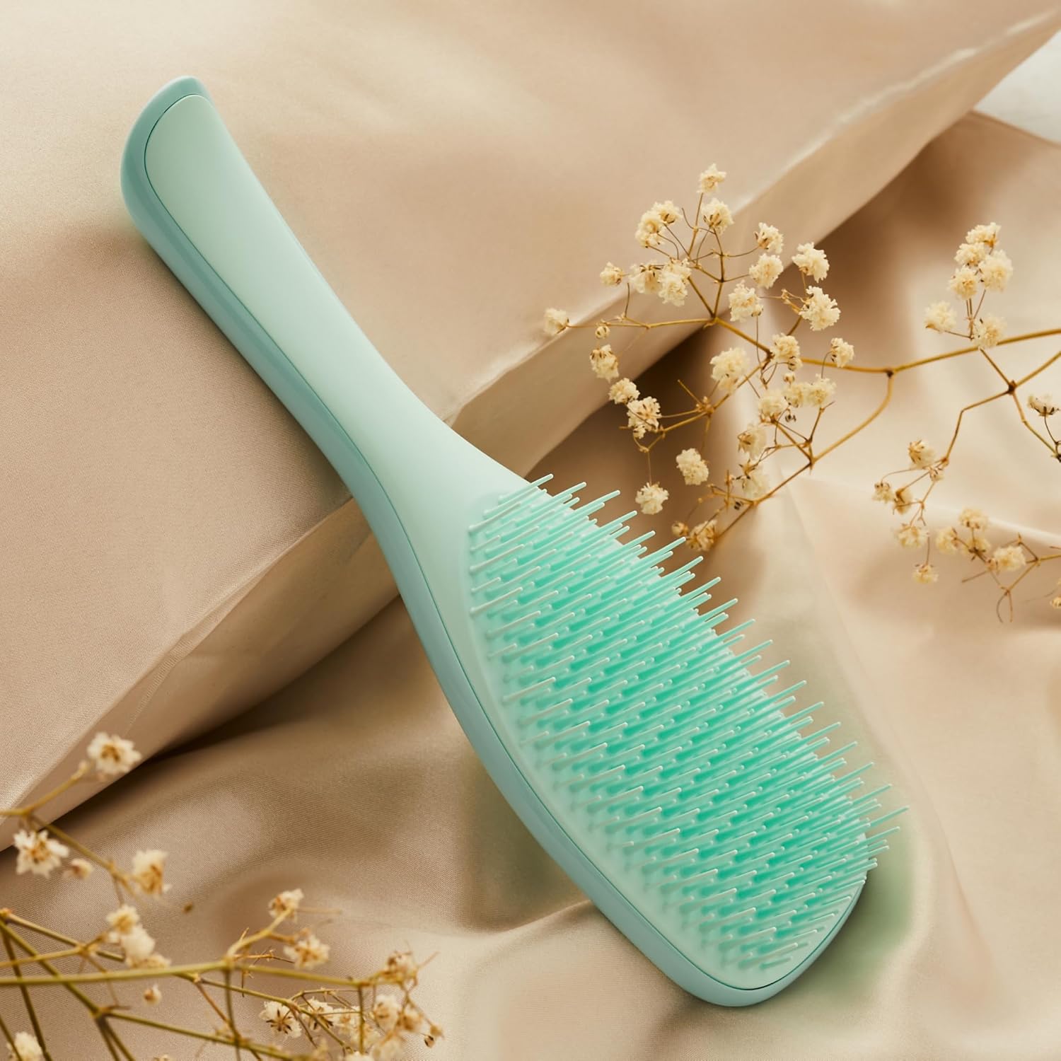 Tangle Teezer | The Fine and Fragile Wet Detangler Hairbrush for Wet & Dry Hair | Color Treated, Fine, Fragile Hair | Jade Lagoon : Amazon.co.uk: Beauty