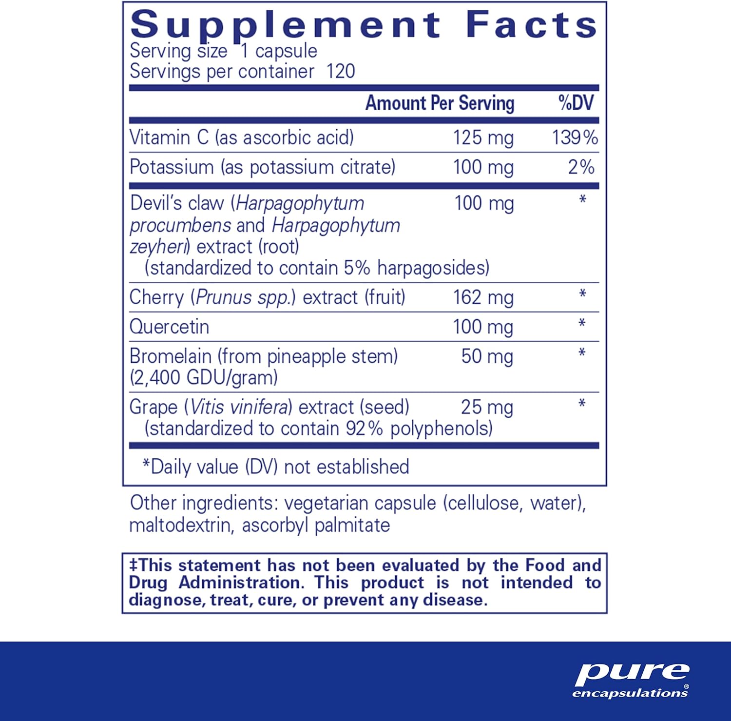 Pure Encapsulations - Uric Acid Formula - Hypoallergenic Supplement with Vitamins and Herbal Extracts to Support Healthy Uric Acid Metabolism - 120 Capsules