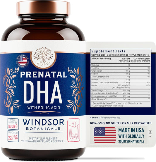 Windsor botanicals Prenatal Vitamins with DHA