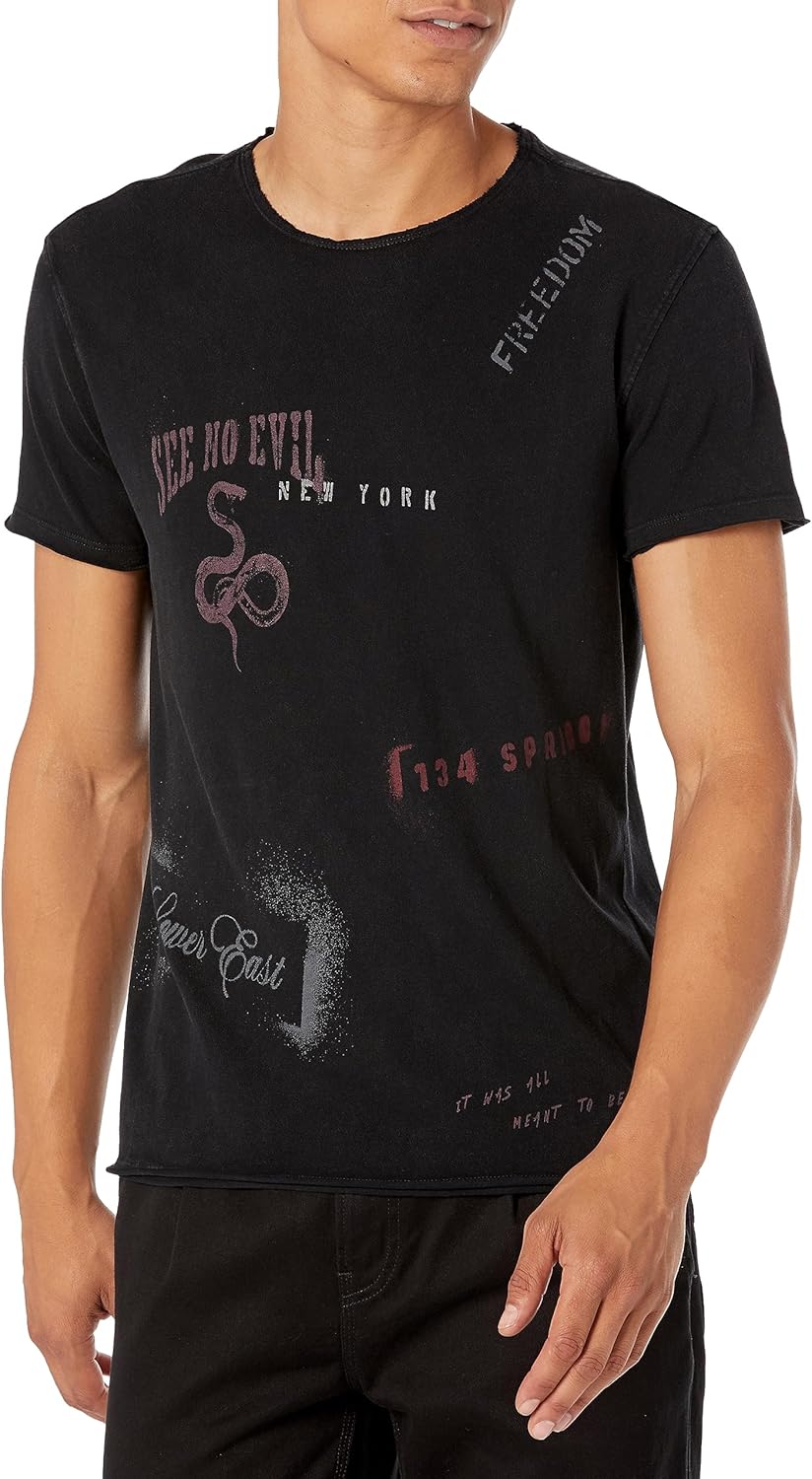 John Varvatos Men'S Stencil Tee