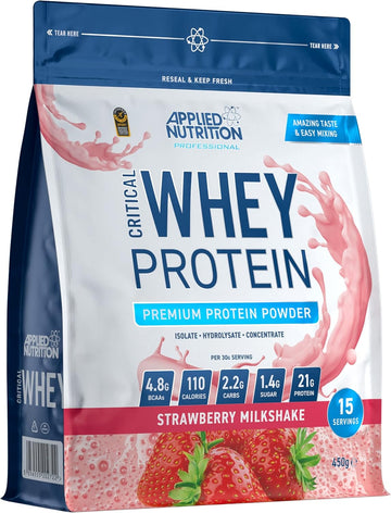 Applied Nutrition Critical Whey Protein Powder 2Kg - High Protein Powder, Protein Milkshake, Muscle Building Supplement With Bcaas & Glutamine (2Kg - 67 Servings) (White Chocolate Raspberry)