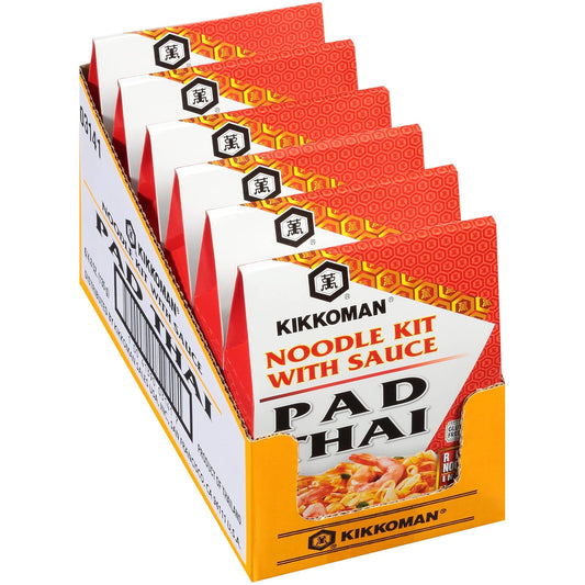 Kikkoman Pad Thai Noodle Kit, Gluten Free, 4.8 Ounces (Pack Of 6)