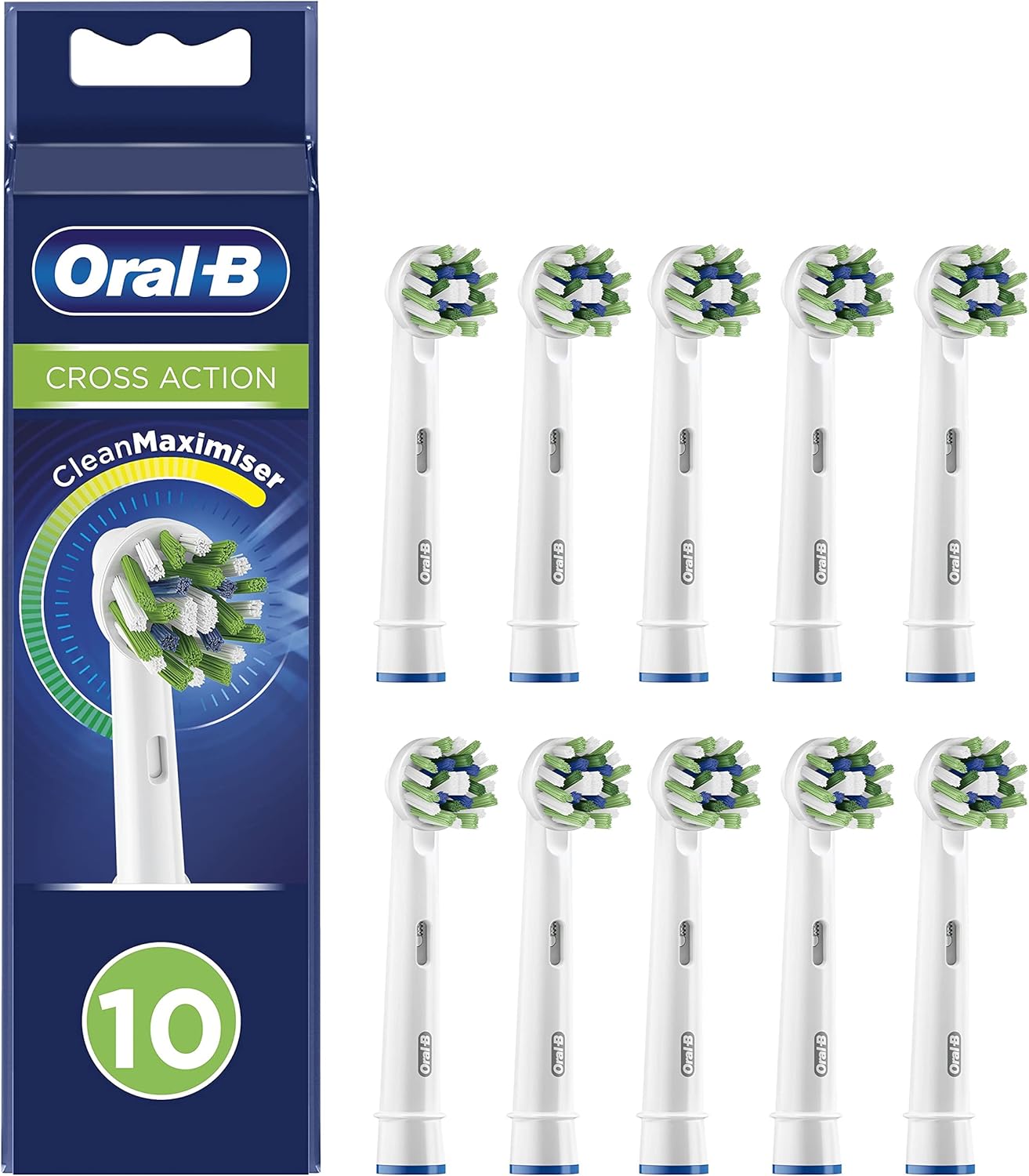 Oral-B, Pack Of 10 Toothbrush Heads, White