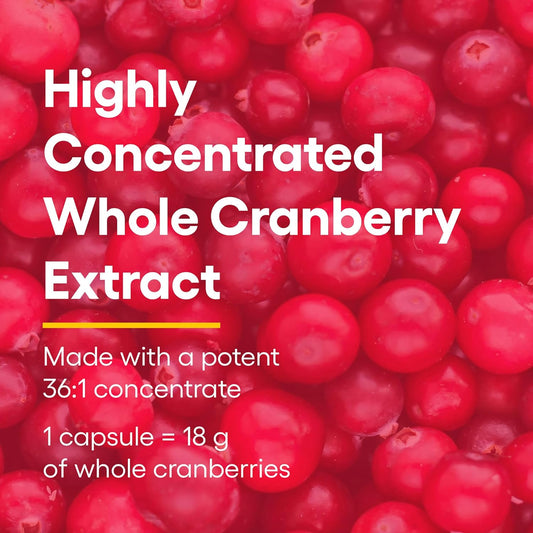 Natural Factors, Cranrich, Super Strength 36:1 Cranberry Concentrate, 500 Mg, Sugar-Free Whole Fruit Cranberry Pills For Urinary Tract Health