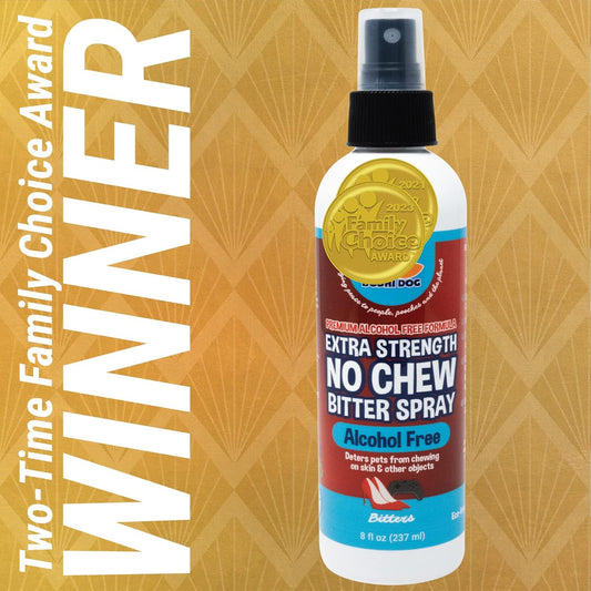 Bodhi Dog New Bitter 2 In 1 No Chew & Hot Spot Spray | Natural Anti-Chew Remedy Better Than Bitter Apple | Safe On Skin, Wounds And Most Surfaces | Made In Usa (Alcohol Free, 8 Fl Oz)