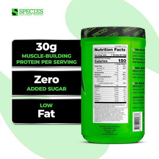 Species Nutrition Protolyze Protein Pudding, 30 Grams Of Muscle Building Protein Powder, Low Calorie & Carb, Zero Sugar, Chocolate