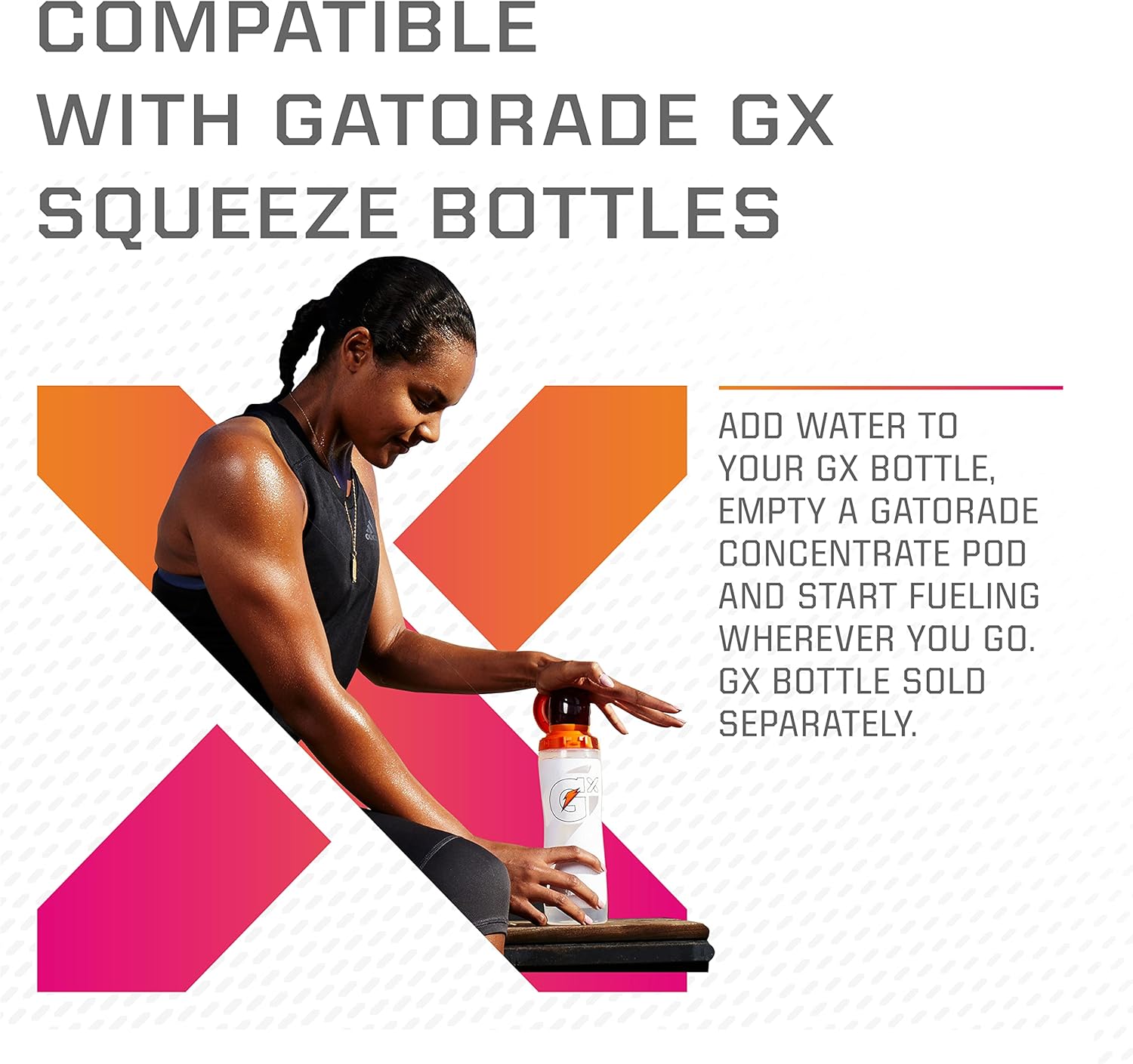 Gatorade Gx Hydration System, Non-Slip Gx Squeeze Bottles & Gx Sports Drink Concentrate Pods, 16 Count : Grocery & Gourmet Food