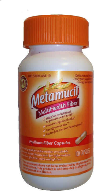 Metamucil Digestive & Heart Health Fiber Caps, 100 ct