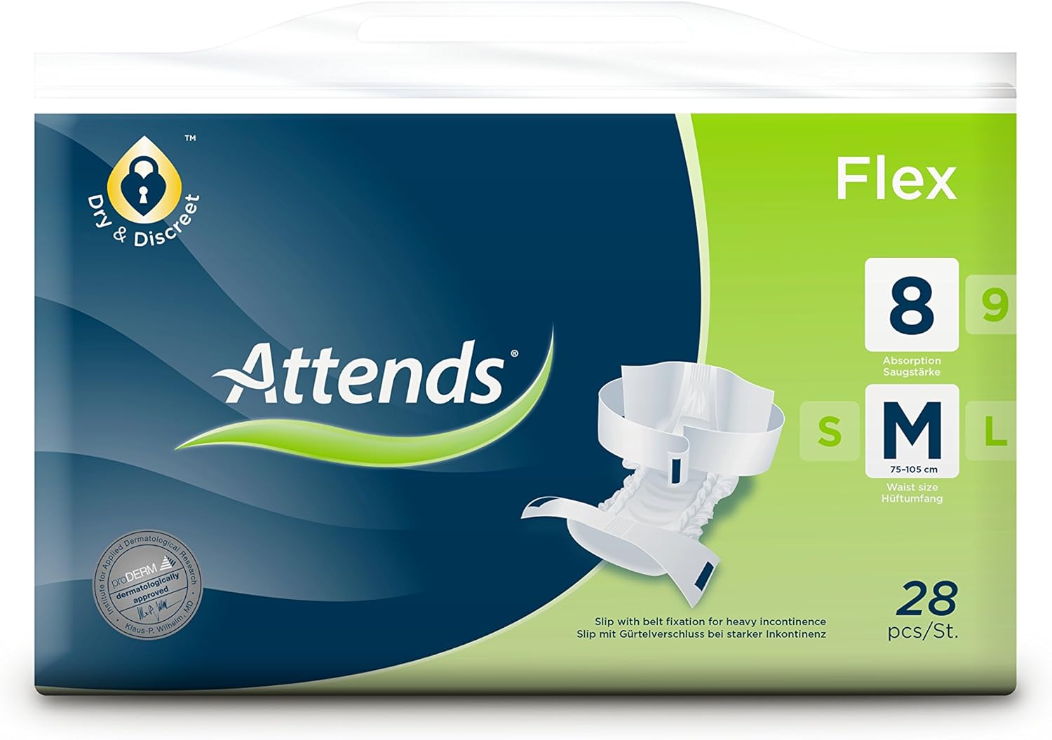 Attends Flex 8 M Disposable Briefs With Belt Fastening
