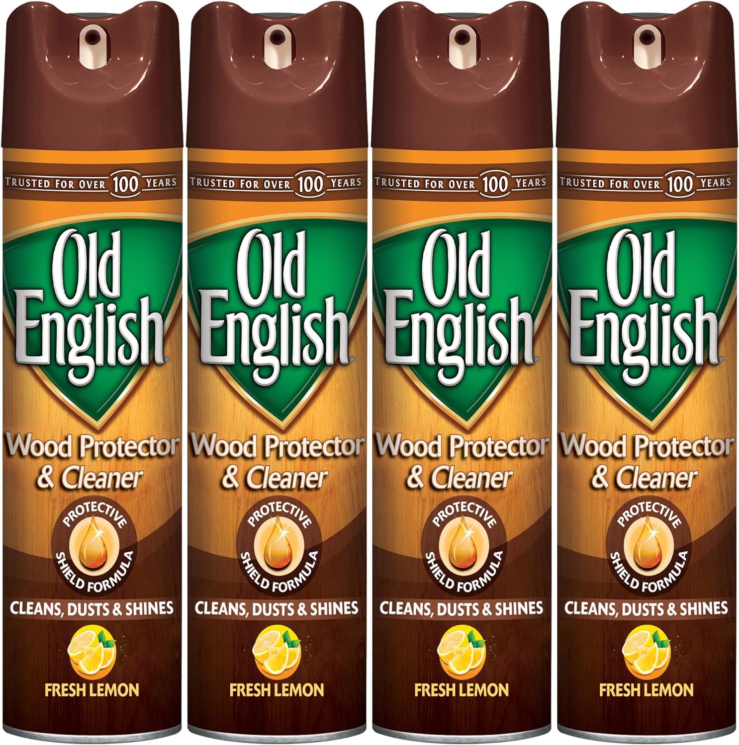 Old English Furniture Polish, Lemon 12.5 oz Can (Pack of 4)