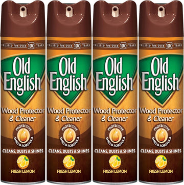 Old English Furniture Polish, Lemon 12.5 oz Can (Pack of 4)