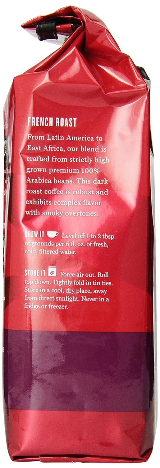 Eight O'Clock Coffee French Roast, 12 Ounce (Pack of 6) Dark Roast Ground Coffee, Robust, Smoky & Complex, 100% Arabica : Grocery & Gourmet Food