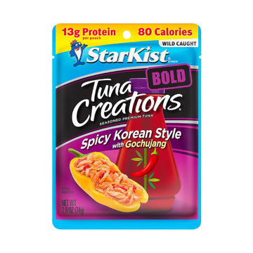 StarKist Tuna Creations BOLD Spicy Korean Style with Gochujang, 2.6 Oz, Pack of 24