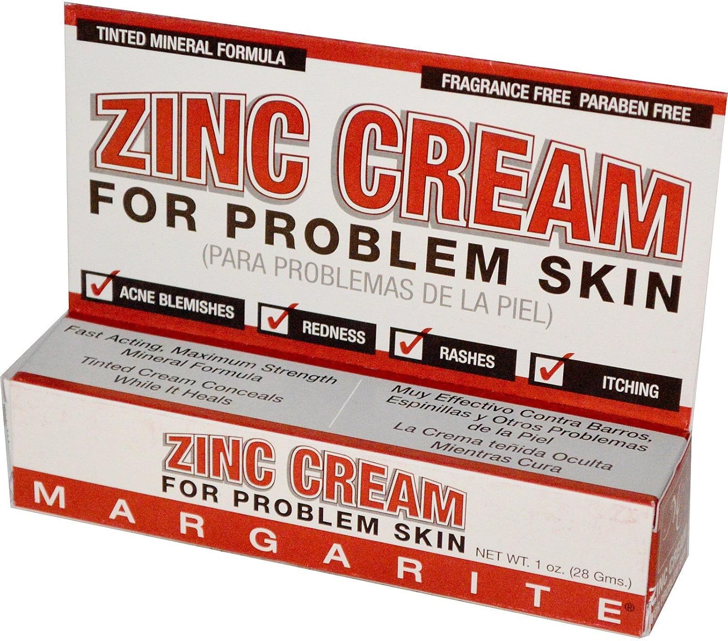Margarite Cosmetics Zinc Cream 1 Oz : Health & Household