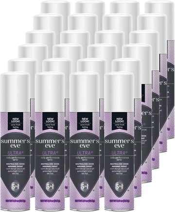 Summer'S Eve Freshening Spray, Ultra, 2 Oz, 24 Pack