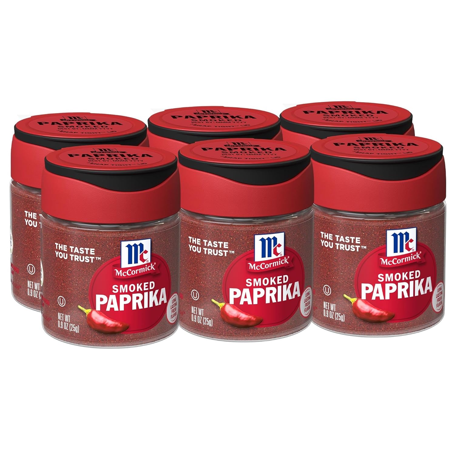 McCormick Smoked Paprika, 0.9 oz (Pack of 6)