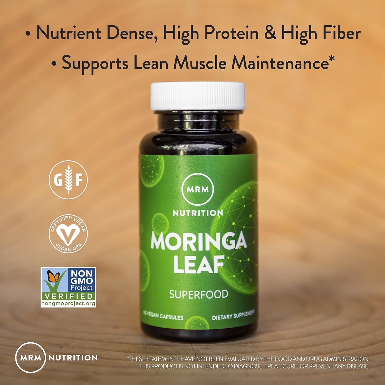 MRM Nutrition Moringa Leaf Capsules | 600mg moringa | Superfoods | 60 servings : Health & Household