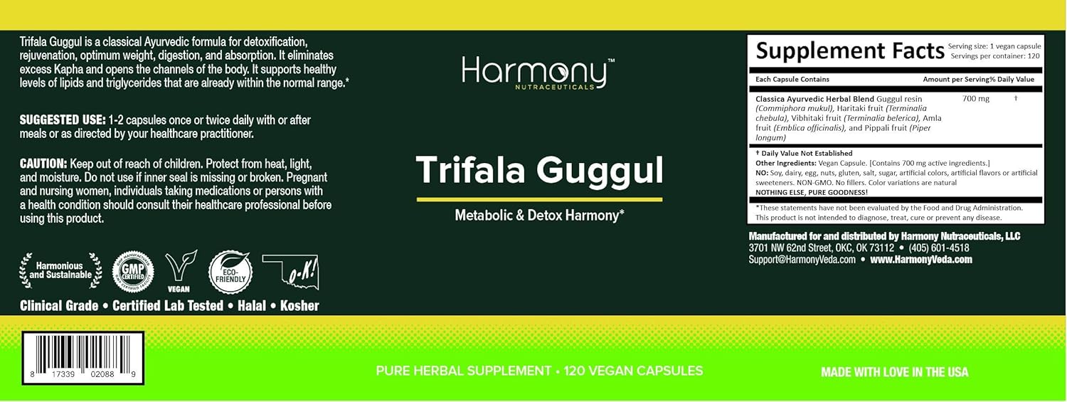 Trifala Guggul - Metabolic & Detox Harmony : Health & Household
