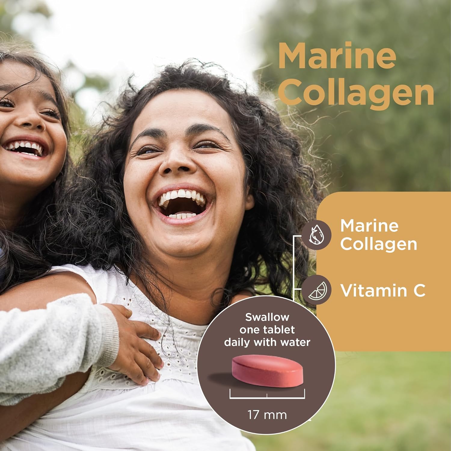 Healthspan Marine Collagen 500mg (120 Tablets) | Hydrolysed Type I Marine Collagen | Support Your Skin, Bones & Joints | Added Benefits for Skin & Beauty | with Vitamin C : Amazon.co.uk: Health & Personal Care