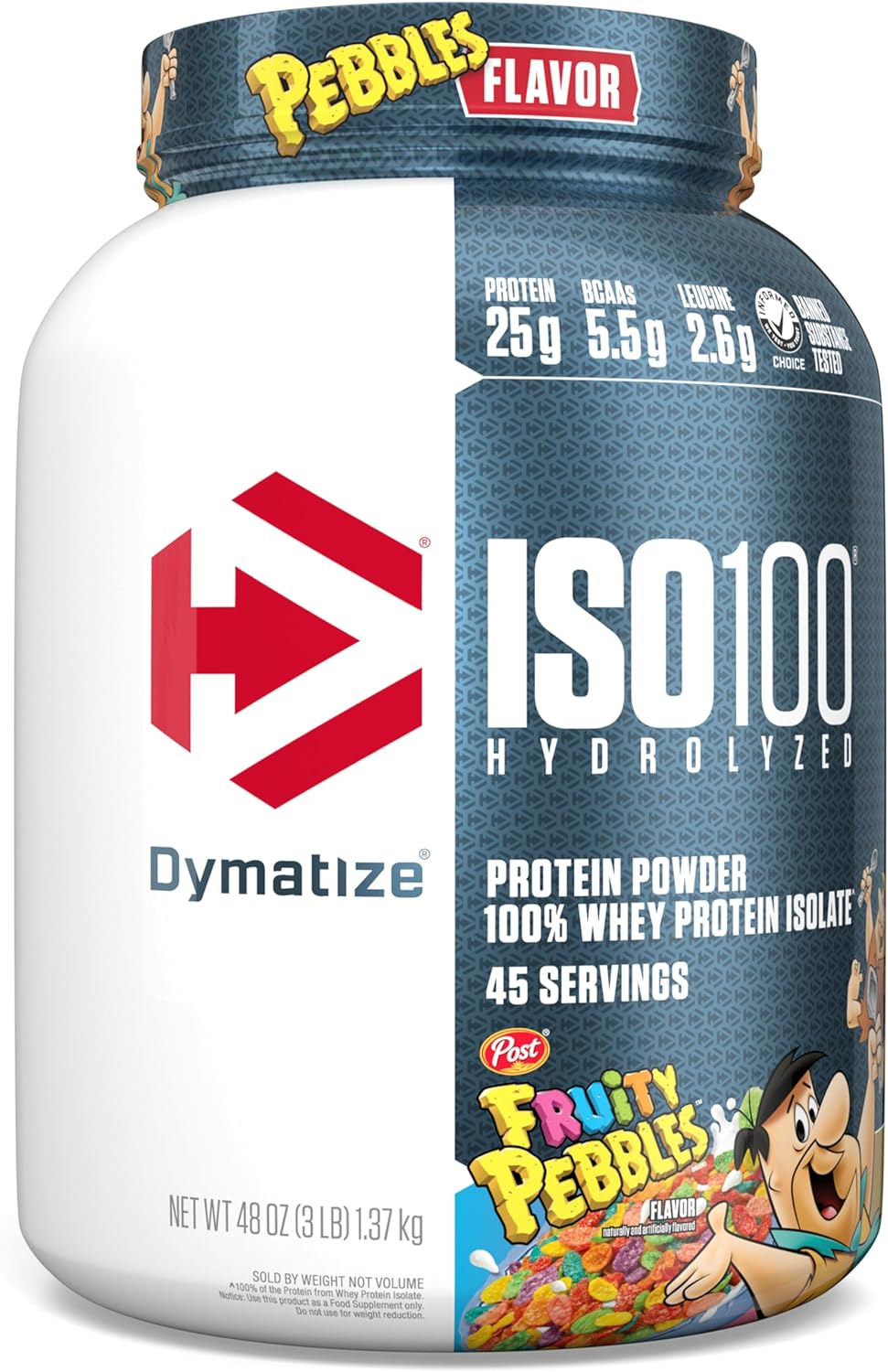 Dymatize ISO100 Hydrolyzed Protein Powder, 100% Whey Isolate , 25g of