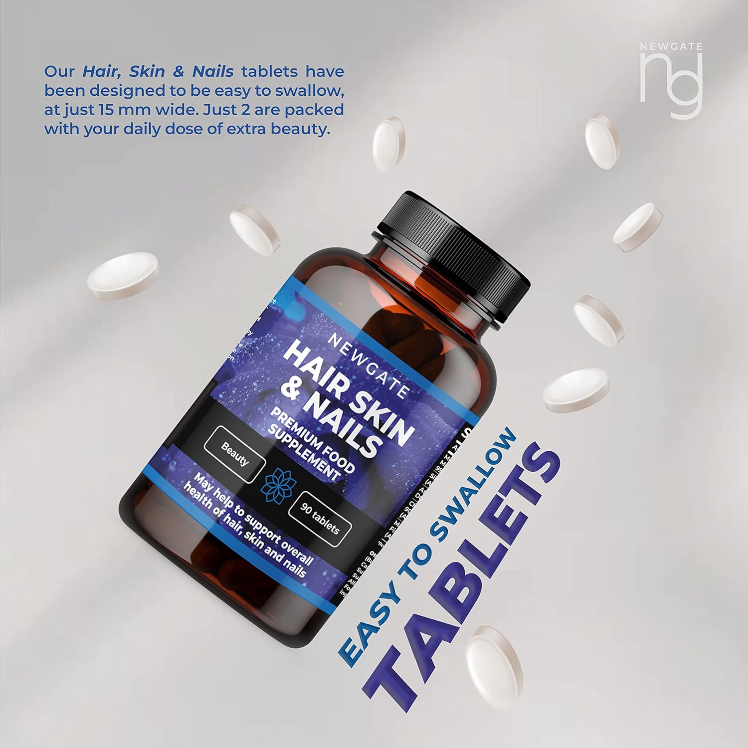 Hair, Skin and Nails Growth 90 high Strength Tablets - Premium Supplement for Men & Women - with Marine Collagen – Halal – Made in The UK : Amazon.co.uk: Health & Personal Care