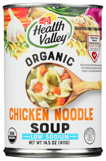 Health Valley Organic Chicken Noodle Soup, No Salt, 14.5 Oz