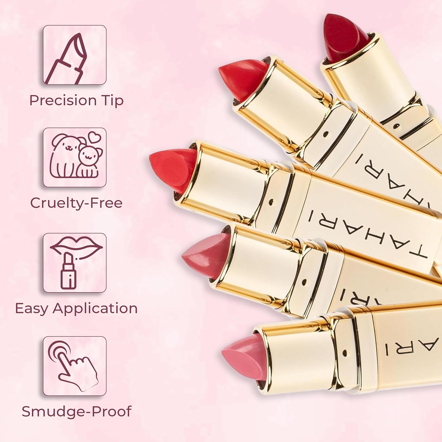 Votum Tahari 5Pc Lip Gloss Set – Shimmery Lip Glosses For Women And Girls, Long-Lasting Lip Gloss Pack, Super Lustrous 5-Piece Gift Set, Non-Sticky, High Shine : Beauty & Personal Care