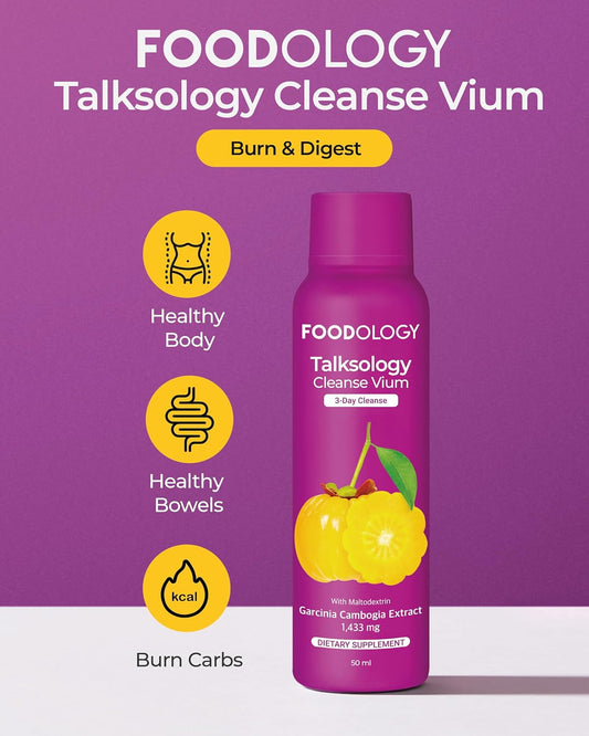 Foodology Talksology Cleanse Vium (3 Days) - Garcinia Cambogia Shots With Vitamin