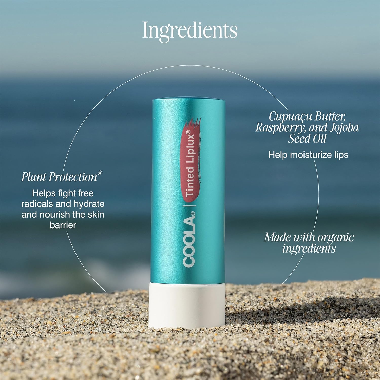 Coola Organic Liplux Tinted Lip Balm And Sunscreen With Spf 30, Dermatologist Tested Lip Care For Daily Protection, Vegan And Gluten Free, 0.15 Oz : Beauty & Personal Care