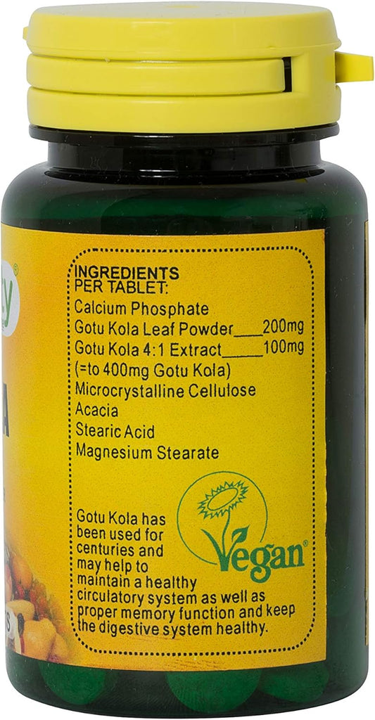 Veganicity Gotu Kola 600Mg : Women'S Health Herbal Supplement - 60 Tablets, In A Planet-Friendly 99% Recycled Pot