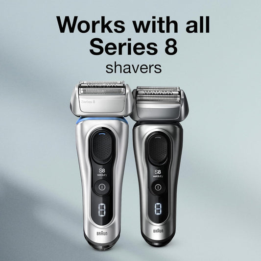 Braun Series 8 83M Electric Shaver Head Replacement Cassette, Silver