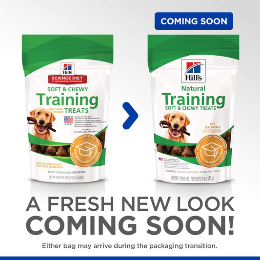Hill'S Natural Training Soft & Chewy Treats, All Life Stages, Great Taste, Dog Treats, Chicken, 3 Oz Bag