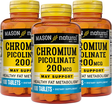 Mason Natural Chromium Picolinate 200 mcg with Calcium - Healthy Metab