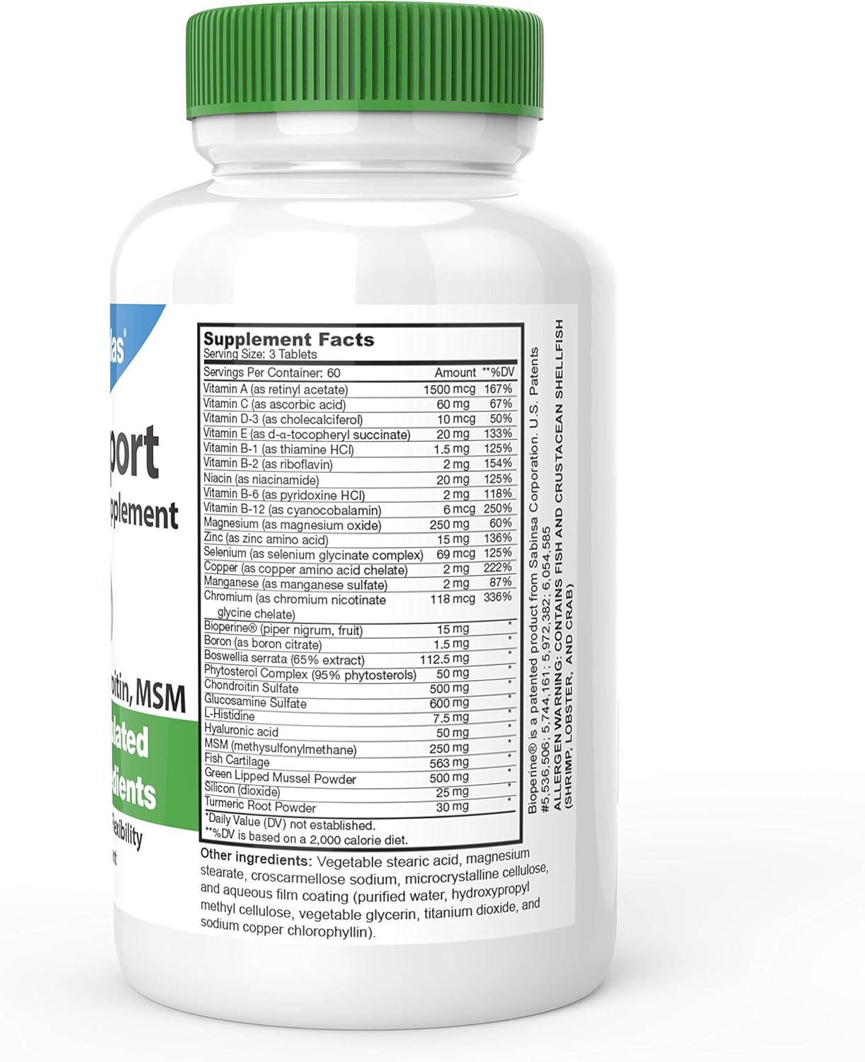 Drformulas Joint Support Supplements For Men & Women | Glucosamine Chondroitin Msm, (Mendamine) 60 Day Supply : Health & Household