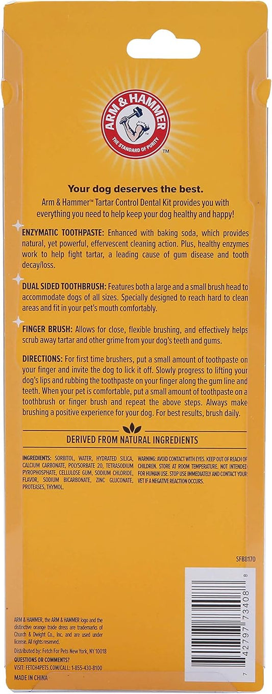 The Company Of Animals Arm & Hammer Paste & Brush Set Clear