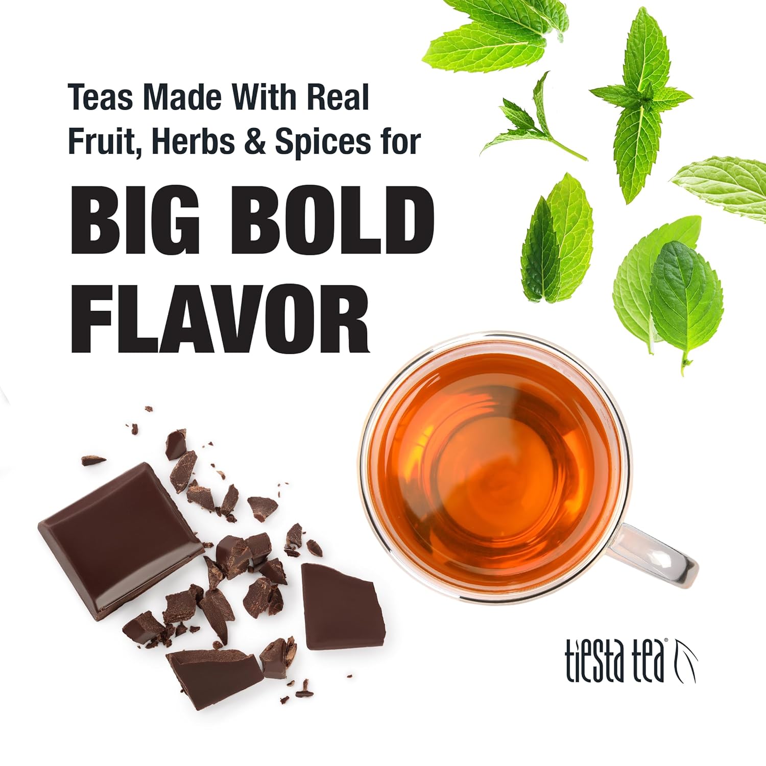 Tiesta Tea - Cocoa Mint Chill | Chocolate Peppermint Herbal Tea | Premium Loose Leaf Tea Blend | Non-Caffeinated Tea | Make Hot Or Iced Tea & Brews Up To 25 Cups - 1.5 Ounceresealable Pouch
