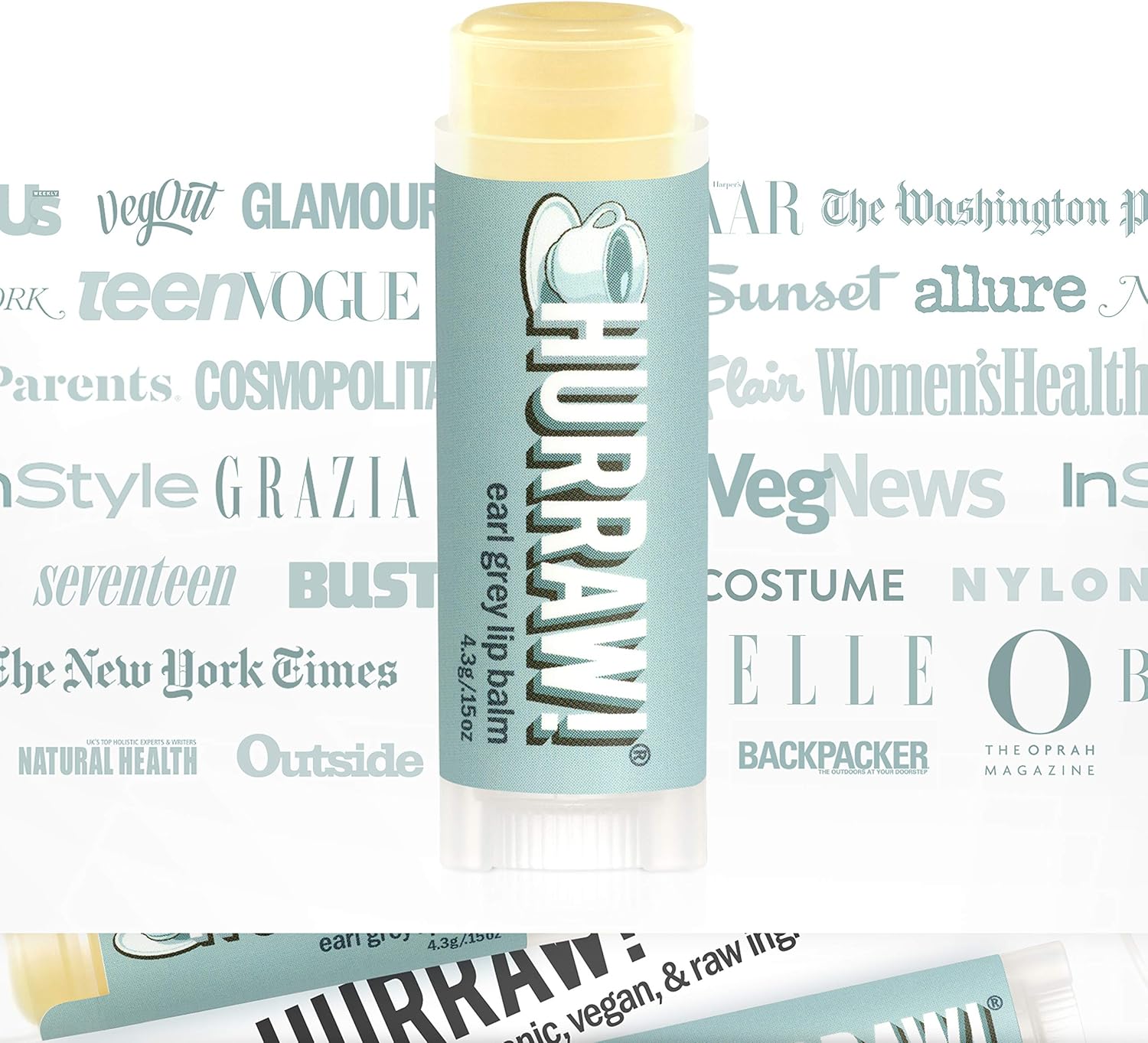 Hurraw! Earl Grey Lip Balm: Organic, Certified Vegan, Cruelty And Gluten Free. Non-Gmo, 100% Natural Ingredients. Bee, Shea, Soy And Palm Free. Made In Usa : Lip Balms And Moisturizers : Beauty & Personal Care