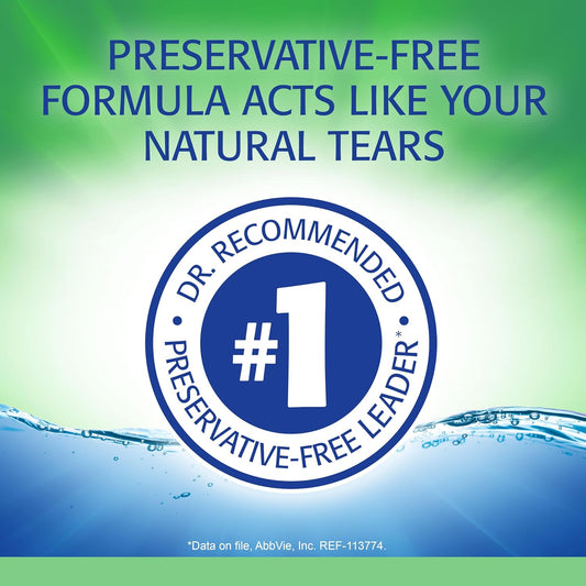 Refresh Plus Lubricant Eye Drops, Preservative Free, Single Use Containers, 30 Count